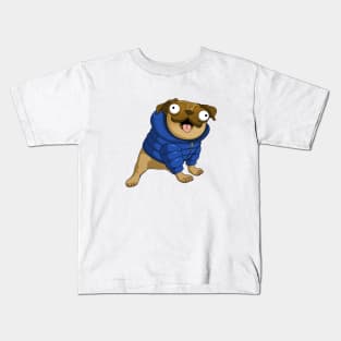 Rufus the Puffer Pug Kids T-Shirt